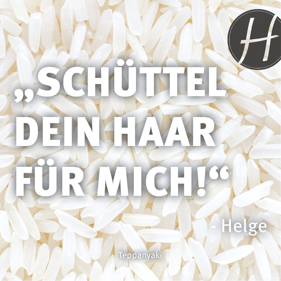 Schüttel Dein Haar für mich!