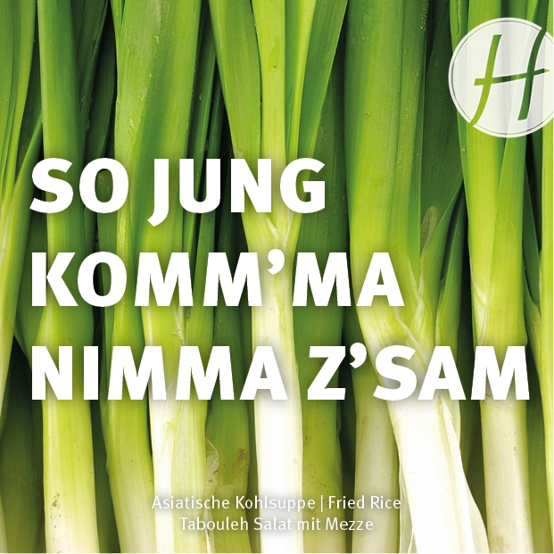 So jung komm'ma nimma z'sam