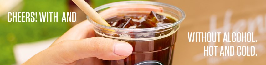 Cheers! Width and without alcohol, hot and cold
