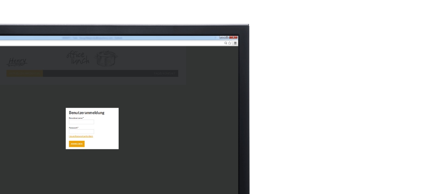 Erster Schritt: Einloggen