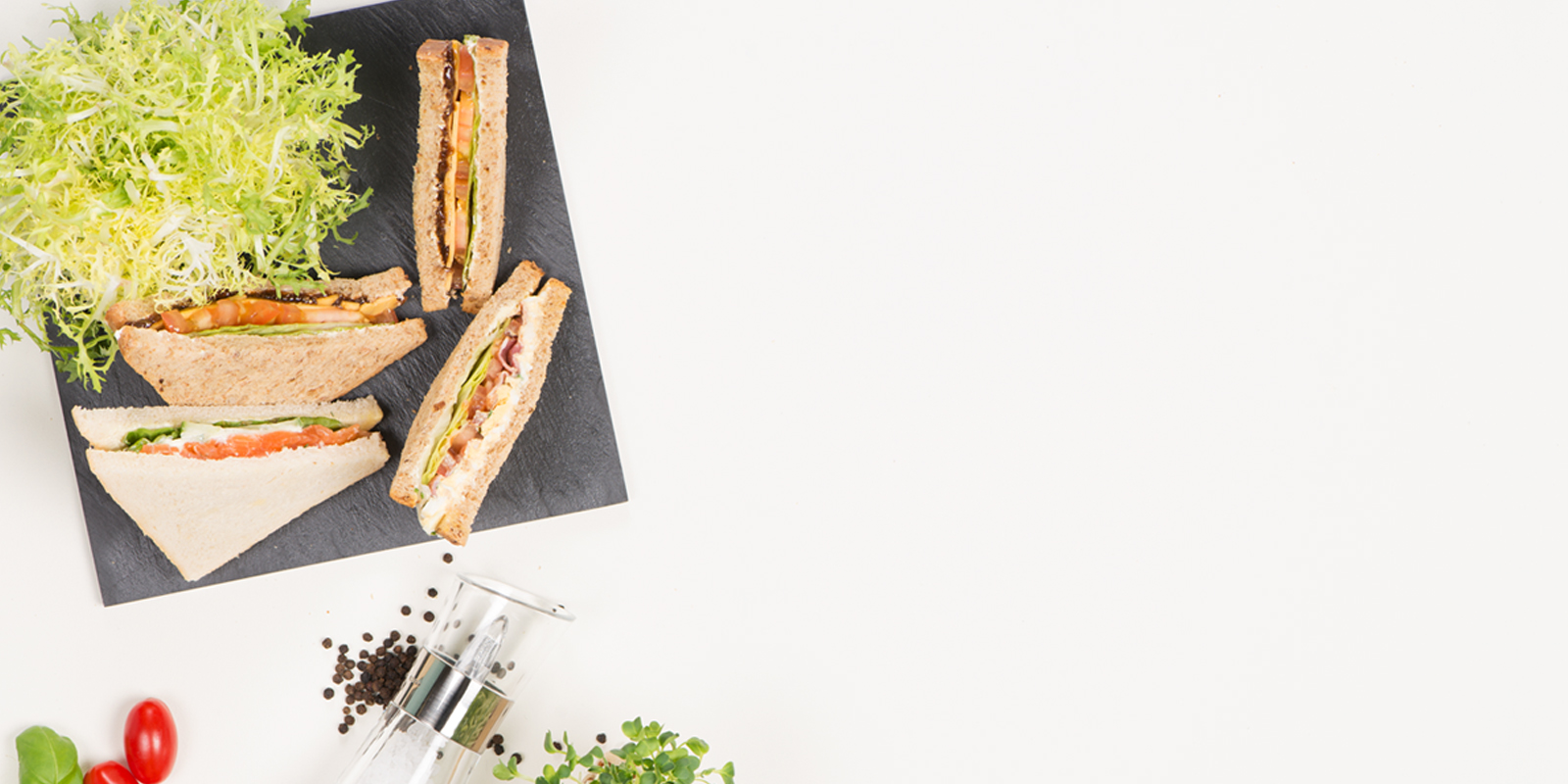 HENRY Sandwiches on a plate