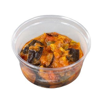 Saksuka: Melanzani-Tomatensalat