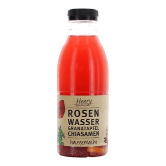 Rosenwasser | Granatapfel | Chia-Samen 0,5L