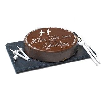 HENRY'S Chocolate and Cherry Cake, dia. 18 cm (incl. 1x sparking candle)